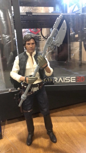 1/6 Scale ROTJ Leia or Lando Vibro Blade Staff 3D Print 249294 1/6 Scale ROTJ Leia or Lando Vibro Blade Staff 3D Print 249294