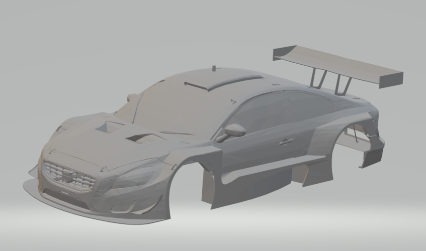 Volvo S60 race car 3D Print 249355 Volvo S60 race car 3D Print 249355
