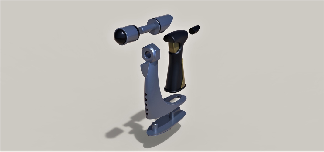 Plasma Compression Pistol from Star Trek Insurrection 3D Print 249778 Plasma Compression Pistol from Star Trek Insurrection 3D Print 249778