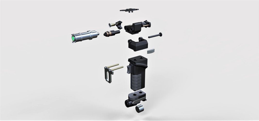 Tolian Soran Energy pistol from Star Trek Generations 3D Print 250002 Tolian Soran Energy pistol from Star Trek Generations 3D Print 250002