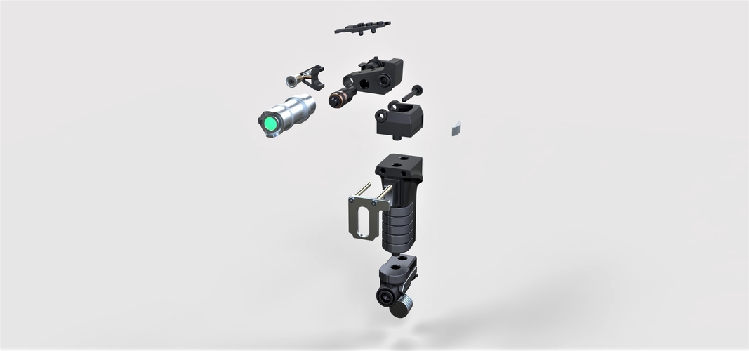 Tolian Soran Energy pistol from Star Trek Generations 3D Print 250003 Tolian Soran Energy pistol from Star Trek Generations 3D Print 250003