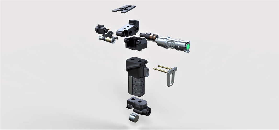 Tolian Soran Energy pistol from Star Trek Generations 3D Print 250005 Tolian Soran Energy pistol from Star Trek Generations 3D Print 250005