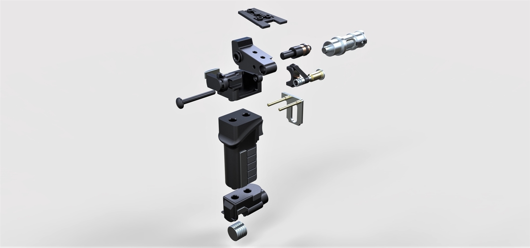 Tolian Soran Energy pistol from Star Trek Generations 3D Print 250006 Tolian Soran Energy pistol from Star Trek Generations 3D Print 250006