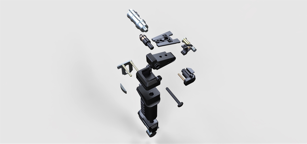 Tolian Soran Energy pistol from Star Trek Generations 3D Print 250007 Tolian Soran Energy pistol from Star Trek Generations 3D Print 250007