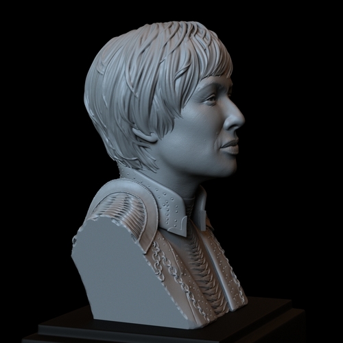 Cersei Lannister of Game of Thrones, portrait, bust, 200 mm tall 3D Print 250102 Cersei Lannister of Game of Thrones, portrait, bust, 200 mm tall 3D Print 250102