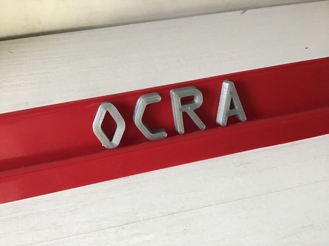 OCRA font uppercase and lowercase 3D letters STL file 3D Print 250152 OCRA font uppercase and lowercase 3D letters STL file 3D Print 250152