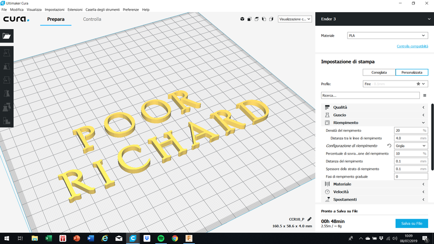 POOR RICHARD font uppercase and lowercase 3D letters STL file 3D Print 250157 POOR RICHARD font uppercase and lowercase 3D letters STL file 3D Print 250157