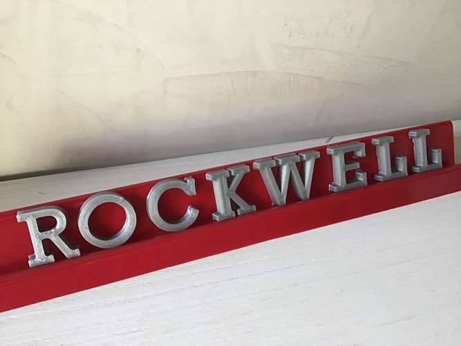 ROCKWELL font uppercase and lowercase 3D letters STL file 3D Print 250167 ROCKWELL font uppercase and lowercase 3D letters STL file 3D Print 250167