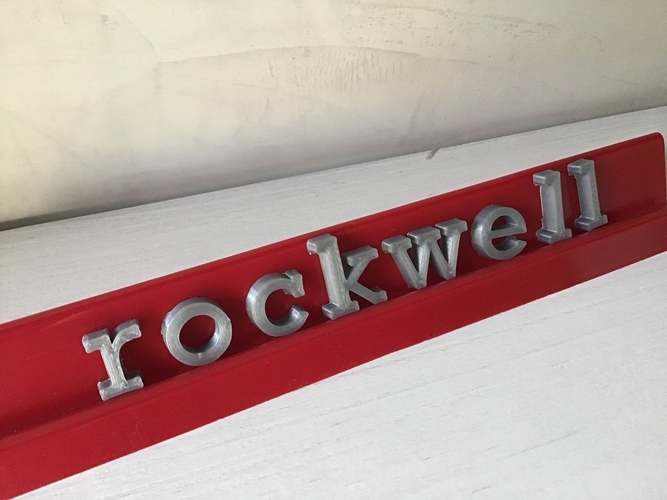 ROCKWELL font uppercase and lowercase 3D letters STL file 3D Print 250170 ROCKWELL font uppercase and lowercase 3D letters STL file 3D Print 250170