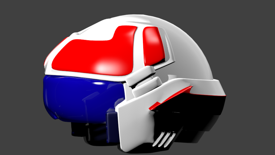 Robotech helmet for cosplay 3D Print 250172 Robotech helmet for cosplay 3D Print 250172