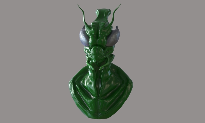 Alien Mantis Bust 3D Print 250237 Alien Mantis Bust 3D Print 250237