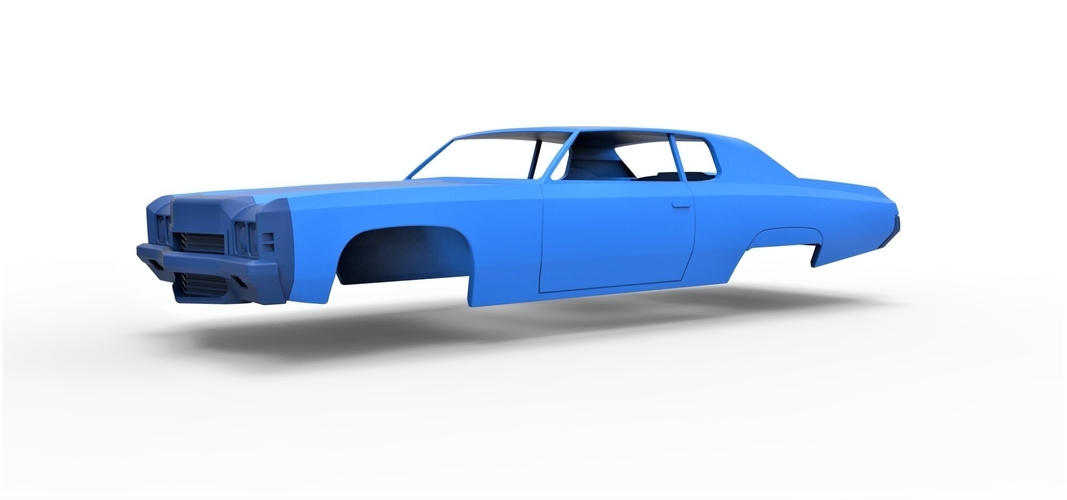 Diecast shell Chevrolet Impala 1972 Scale 1 to 20 3D Print 250477 Diecast shell Chevrolet Impala 1972 Scale 1 to 20 3D Print 250477