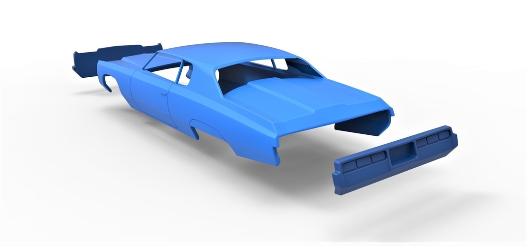 Diecast shell Chevrolet Impala 1972 Scale 1 to 20 3D Print 250493 Diecast shell Chevrolet Impala 1972 Scale 1 to 20 3D Print 250493