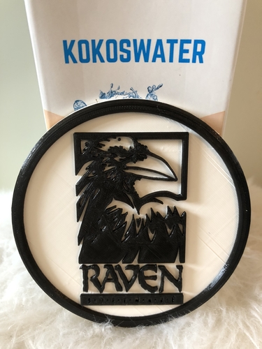 Raven Software coaster 3D Print 250504 Raven Software coaster 3D Print 250504