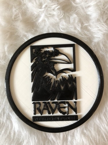 Raven Software coaster 3D Print 250507 Raven Software coaster 3D Print 250507