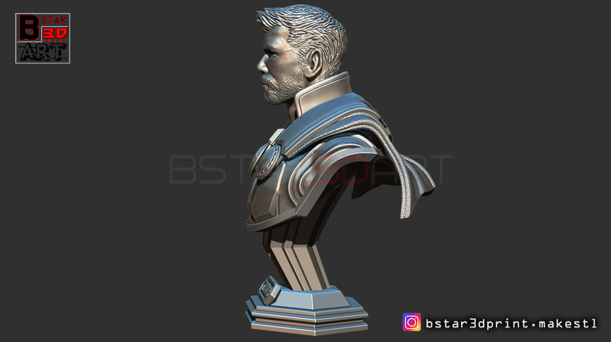 Thor Bust Avenger bust - 2 Heads - Infinity war - Endgame  3D Print 250594