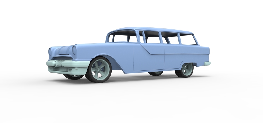 Diecast shell and wheels Pontiac Chieftain 1955 Scale 1 to 24 3D Print 250669 Diecast shell and wheels Pontiac Chieftain 1955 Scale 1 to 24 3D Print 250669