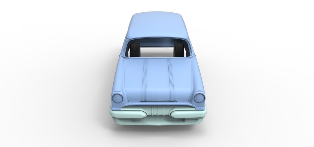 Diecast shell and wheels Pontiac Chieftain 1955 Scale 1 to 24 3D Print 250672 Diecast shell and wheels Pontiac Chieftain 1955 Scale 1 to 24 3D Print 250672