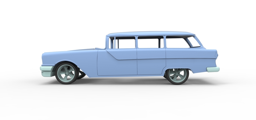 Diecast shell and wheels Pontiac Chieftain 1955 Scale 1 to 24 3D Print 250674 Diecast shell and wheels Pontiac Chieftain 1955 Scale 1 to 24 3D Print 250674