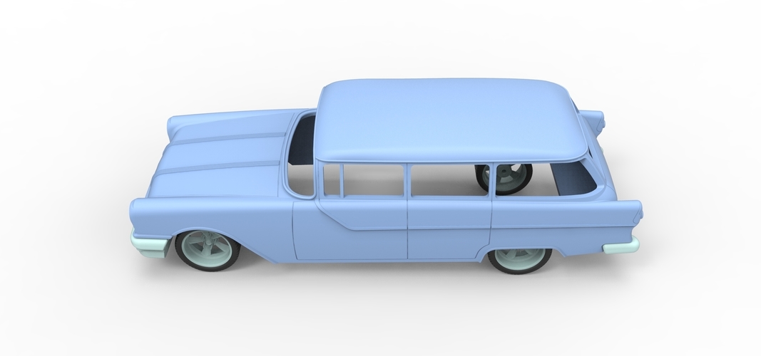 Diecast shell and wheels Pontiac Chieftain 1955 Scale 1 to 24 3D Print 250675 Diecast shell and wheels Pontiac Chieftain 1955 Scale 1 to 24 3D Print 250675
