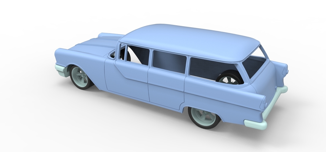 Diecast shell and wheels Pontiac Chieftain 1955 Scale 1 to 24 3D Print 250677 Diecast shell and wheels Pontiac Chieftain 1955 Scale 1 to 24 3D Print 250677