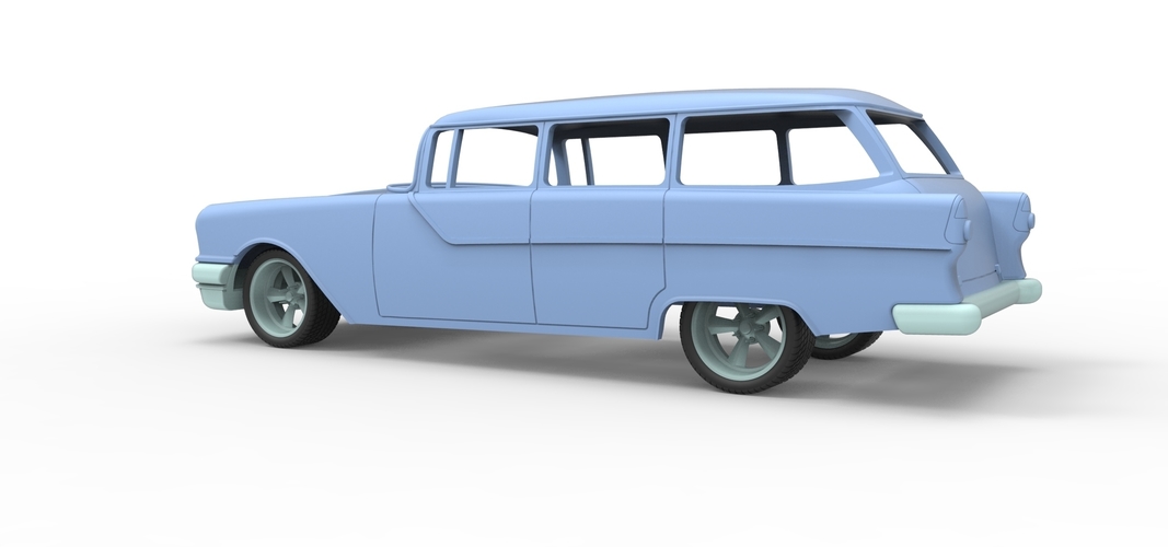 Diecast shell and wheels Pontiac Chieftain 1955 Scale 1 to 24 3D Print 250678 Diecast shell and wheels Pontiac Chieftain 1955 Scale 1 to 24 3D Print 250678