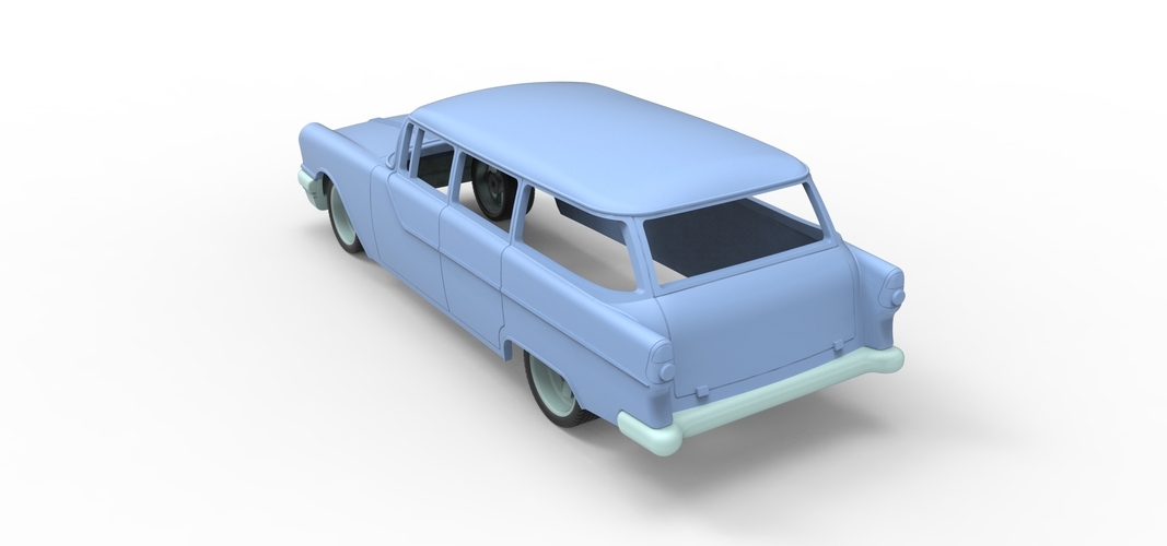 Diecast shell and wheels Pontiac Chieftain 1955 Scale 1 to 24 3D Print 250679 Diecast shell and wheels Pontiac Chieftain 1955 Scale 1 to 24 3D Print 250679