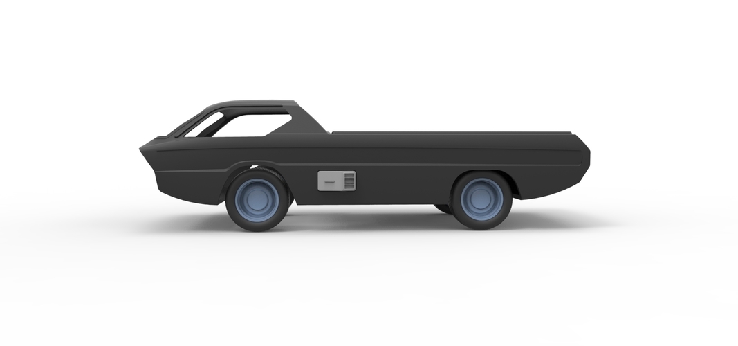 Diecast shell and wheels model Dodge Deora Scale 1 to 24 3D Print 250717 Diecast shell and wheels model Dodge Deora Scale 1 to 24 3D Print 250717