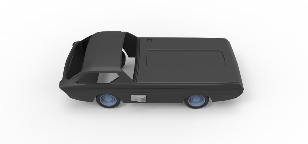 Diecast shell and wheels model Dodge Deora Scale 1 to 24 3D Print 250718 Diecast shell and wheels model Dodge Deora Scale 1 to 24 3D Print 250718