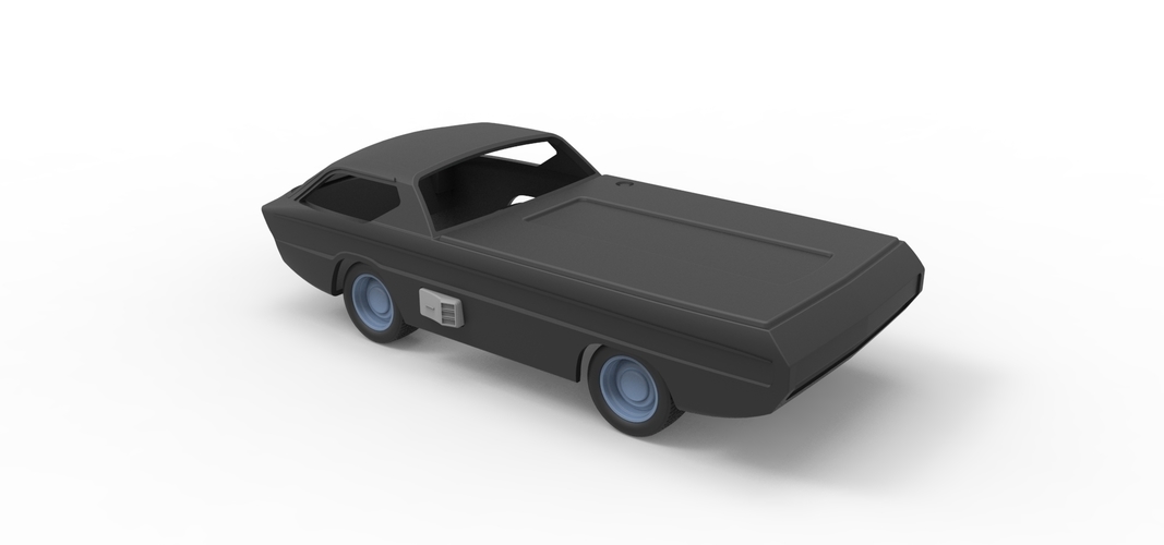 Diecast shell and wheels model Dodge Deora Scale 1 to 24 3D Print 250720 Diecast shell and wheels model Dodge Deora Scale 1 to 24 3D Print 250720