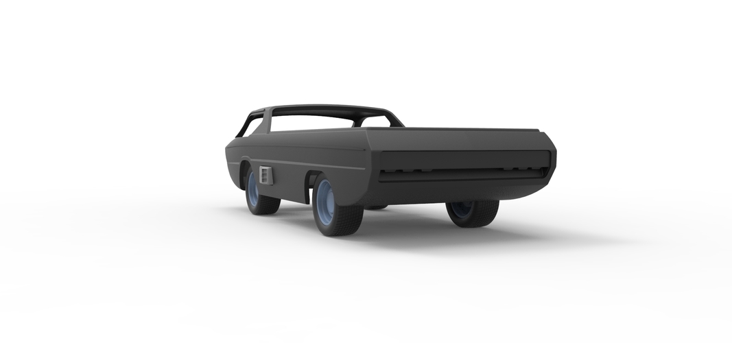 Diecast shell and wheels model Dodge Deora Scale 1 to 24 3D Print 250722 Diecast shell and wheels model Dodge Deora Scale 1 to 24 3D Print 250722