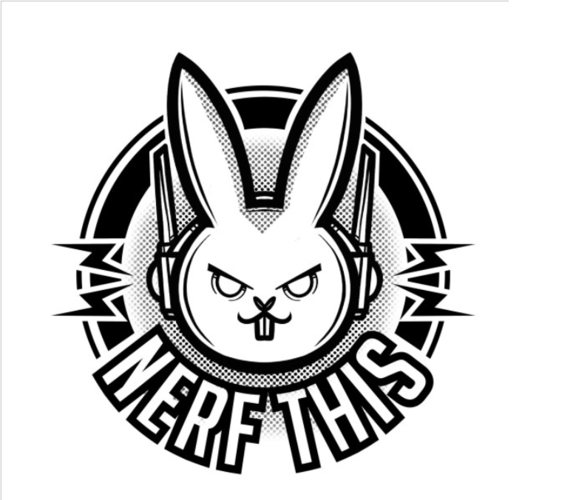 Nerf this coaster (overwatch) 3D Print 250790 Nerf this coaster (overwatch) 3D Print 250790