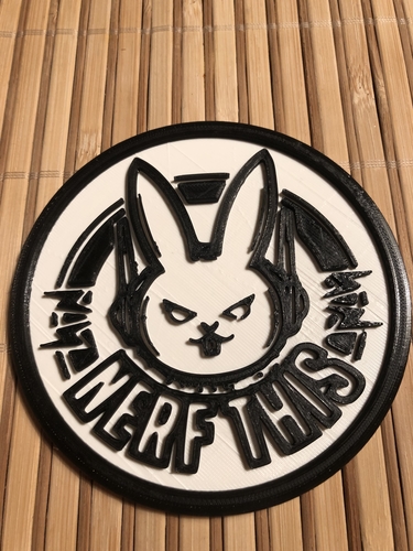 Nerf this coaster (overwatch) 3D Print 250791 Nerf this coaster (overwatch) 3D Print 250791