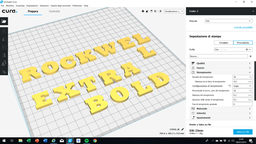 ROCKWELL EXTRA BOLD font uppercase and lowercase 3D letters 3D Print 250932 ROCKWELL EXTRA BOLD font uppercase and lowercase 3D letters 3D Print 250932