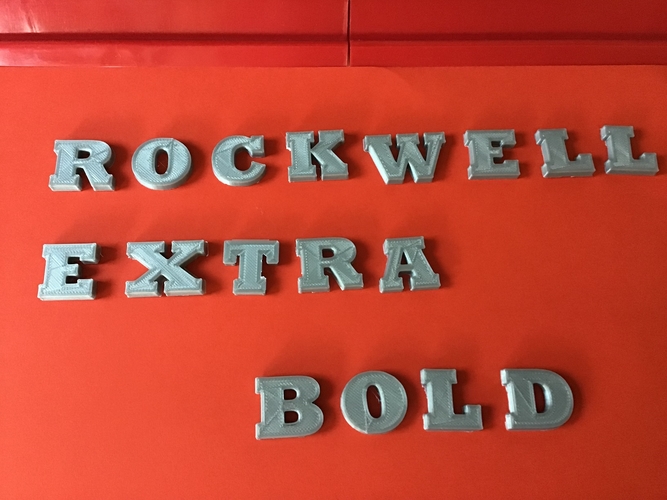 ROCKWELL EXTRA BOLD font uppercase and lowercase 3D letters 3D Print 250934 ROCKWELL EXTRA BOLD font uppercase and lowercase 3D letters 3D Print 250934