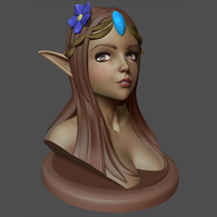 Small Elf Bust 3D Printing 250970