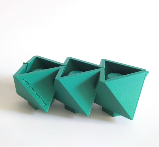 3 in 1 Mini Octahedron Concrete Planter Mold (Harom Farkas) 3D Print 250979 3 in 1 Mini Octahedron Concrete Planter Mold (Harom Farkas) 3D Print 250979