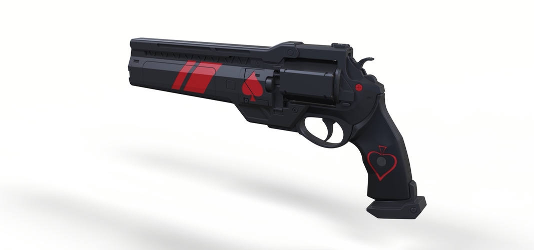 Ace of Spades Hand cannon from Destiny 2 3D Print 251008 Ace of Spades Hand cannon from Destiny 2 3D Print 251008