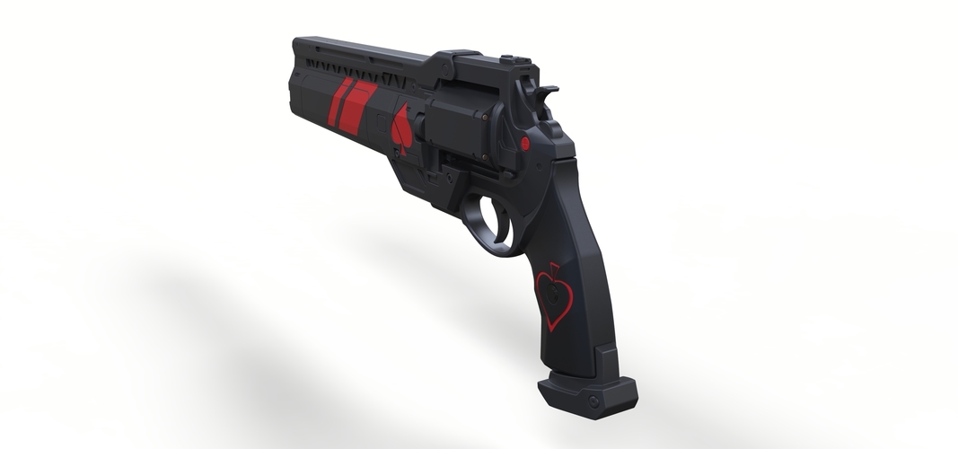 Ace of Spades Hand cannon from Destiny 2 3D Print 251009 Ace of Spades Hand cannon from Destiny 2 3D Print 251009