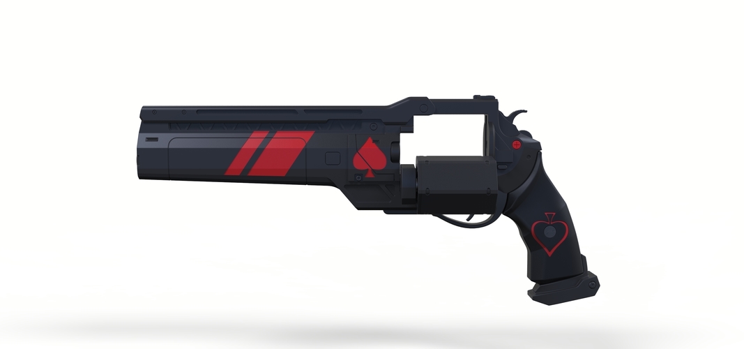 Ace of Spades Hand cannon from Destiny 2 3D Print 251015 Ace of Spades Hand cannon from Destiny 2 3D Print 251015
