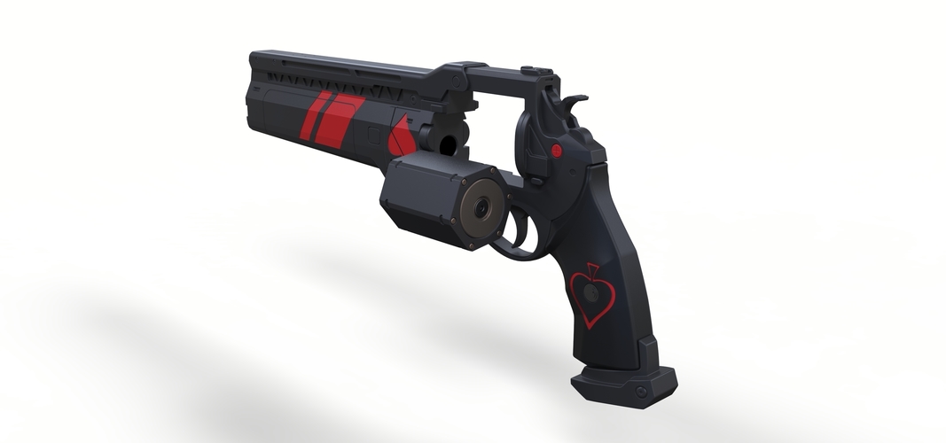 Ace of Spades Hand cannon from Destiny 2 3D Print 251016 Ace of Spades Hand cannon from Destiny 2 3D Print 251016