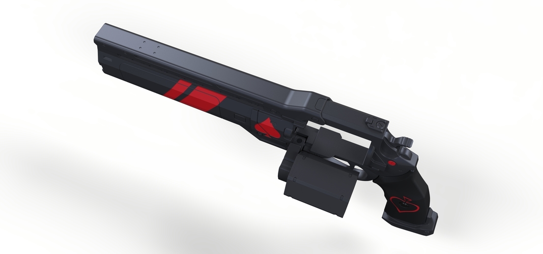 Ace of Spades Hand cannon from Destiny 2 3D Print 251019 Ace of Spades Hand cannon from Destiny 2 3D Print 251019