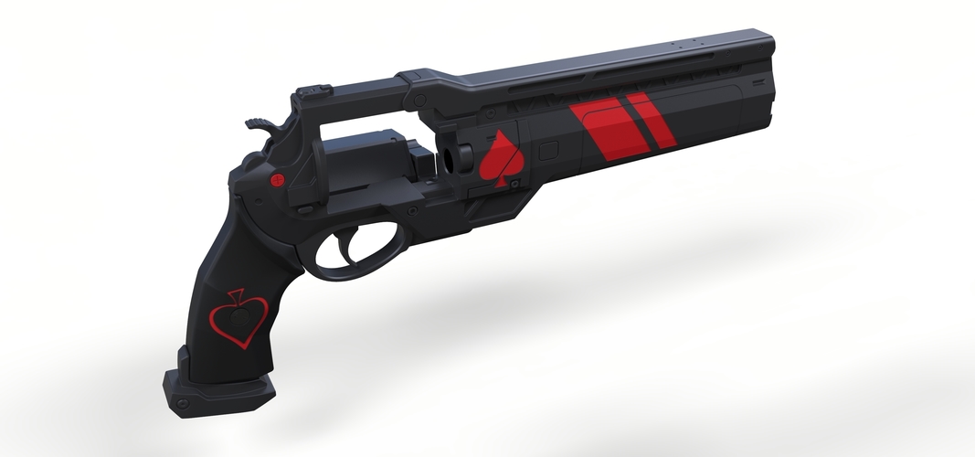 Ace of Spades Hand cannon from Destiny 2 3D Print 251020 Ace of Spades Hand cannon from Destiny 2 3D Print 251020