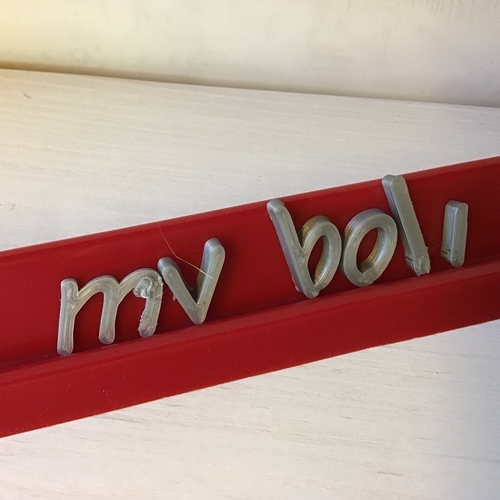 MVBOLI font lowercase 3D letters STL file 3D Print 251059 MVBOLI font lowercase 3D letters STL file 3D Print 251059