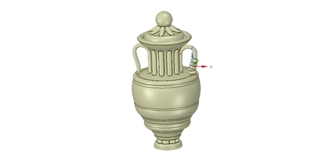 amphora cup vessel for dust 3D Print 251343