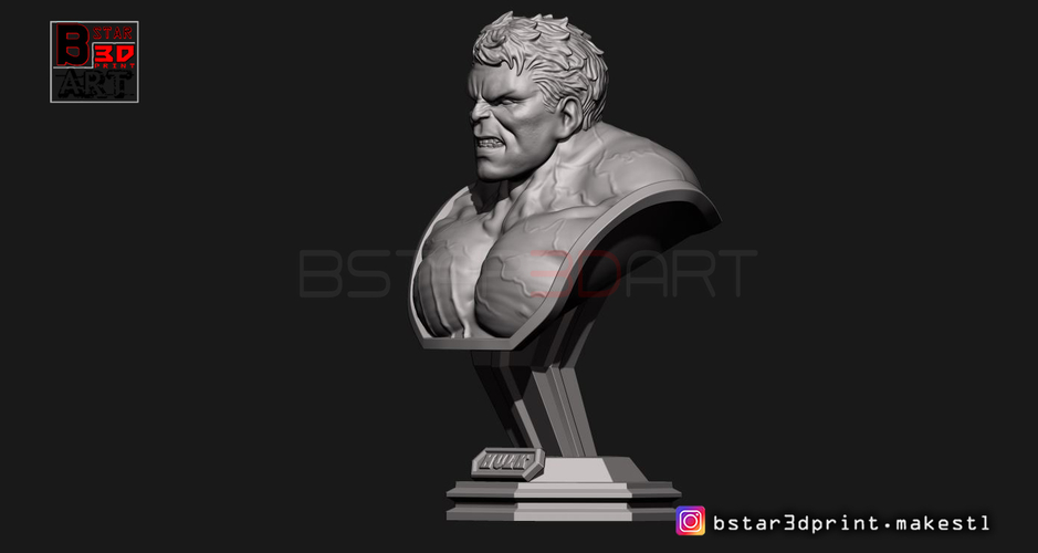 Hulk Bust - Avenger 4 - from Marvel 3D Print 251604