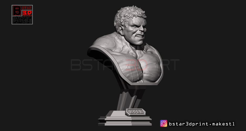 Hulk Bust - Avenger 4 - from Marvel 3D Print 251609