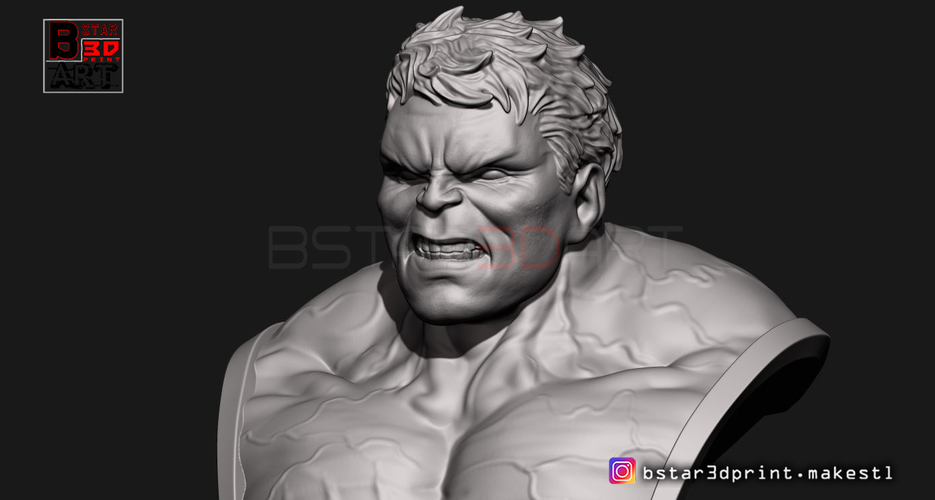 Hulk Bust - Avenger 4 - from Marvel 3D Print 251610