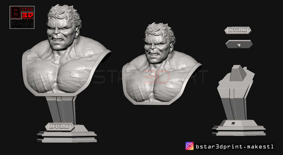 Hulk Bust - Avenger 4 - from Marvel 3D Print 251611