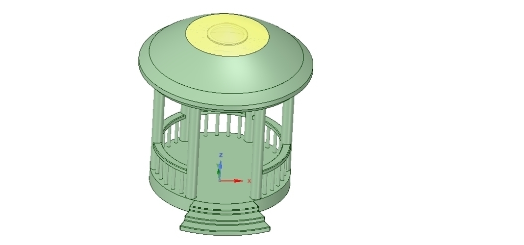 Rotunda arbor terrace for 3D printing and assembly 3D Print 251654